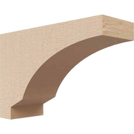 Ekena Millwork 2"W x 6"D x 4"H Classic Moab Rough Cedar Woodgrain TimberThane Corbel, Primed Tan CORUR02X06X04MOARCPR